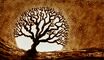 2012 : : Arbre lune : : dessin sable