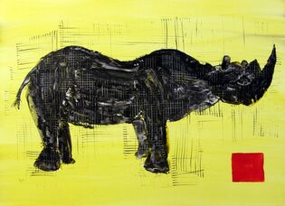 2018 - Espèce détruite 06 - peinture, 70x50cm