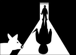 Tuer le cochon, Dessin noir et blanc