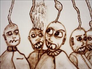 2005 - Film d'animation de sable "Un Trou à la Place du Coeur"