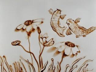 2009 - Dessin sur sable