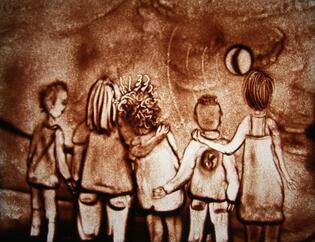 2008 - Dessin sur sable